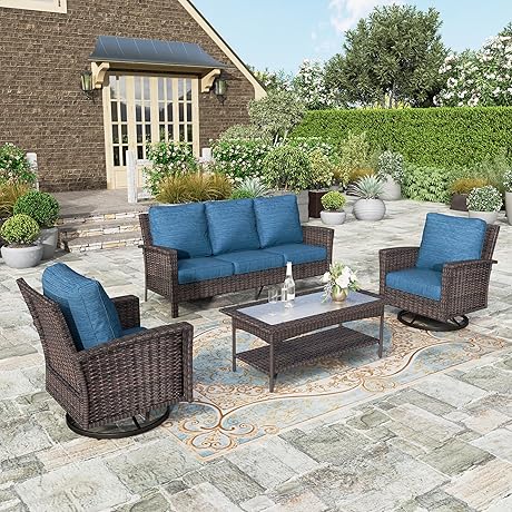 Hera’s House 4-Piece Patio Furniture Set: Comfort and Style for Outdoor Living