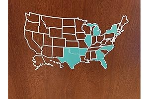 Personalized Mini US Decal Map Tracker