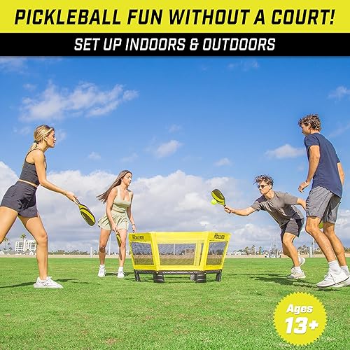 Miniatura 2 de GoSports Pickle 360 Game Set  Pickleball Without a Court  Outdoor Lawn, Beach, and Backyard Paddle Ball Game