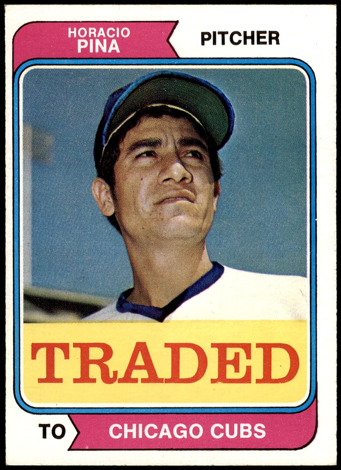 1974 Topps 516 Horacio Pina Oakland Athletics (Baseball