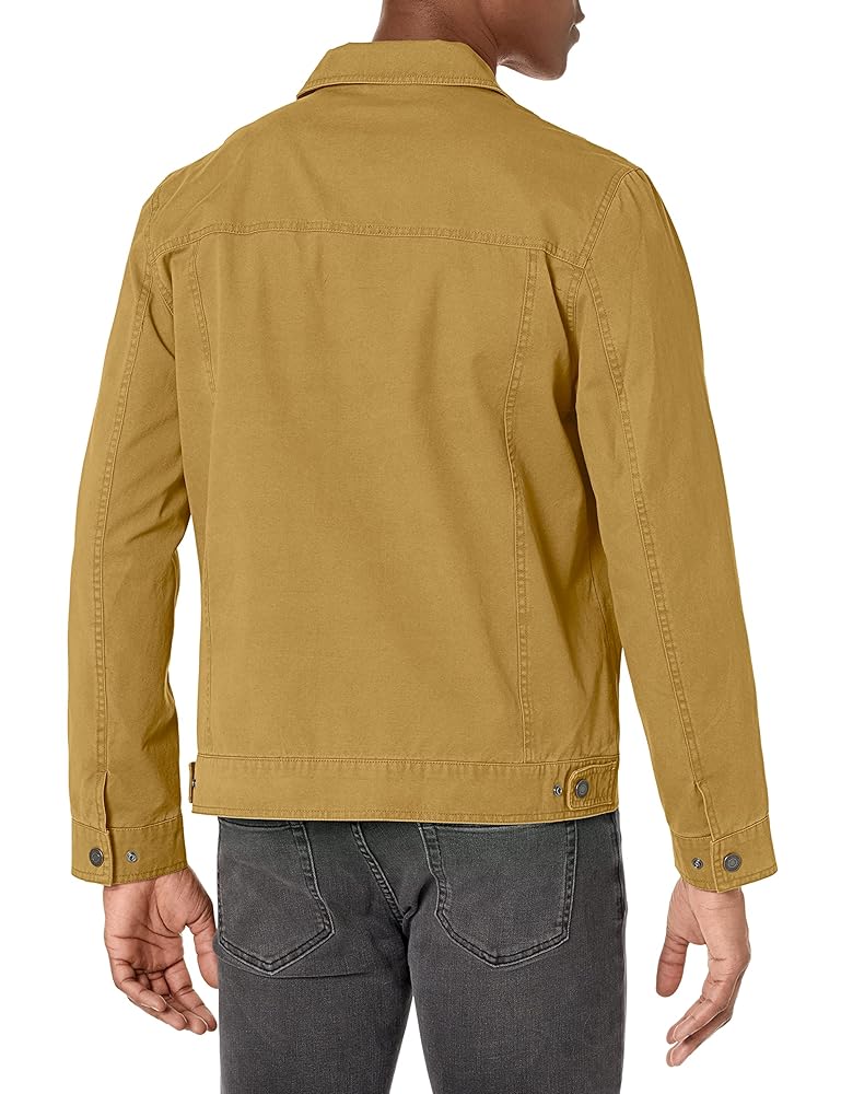 【DISCERNMENT】Unisex Cotton Trucker Jacket Lucky Brand Men's Cotton Trucker Jacket, Sand at Amazon
