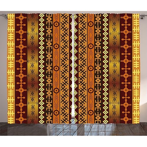 African Design Living Room Curtains Amazon Com