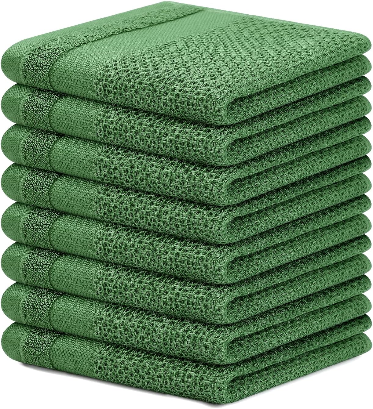 Homaxy 100 Cotton Dish Cloths, 8 Pack 12 x 12 Inches