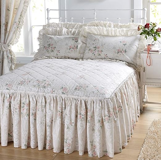 VANTONA Country Range Charlotte Double Duvet set Peach Amazon.co.uk