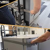 Vista 17 de US Cargo Control Carretilla de electrodomésticos resistente con escalador de escaleras y ruedas de retroceso, capacidad de 1,200 libras, camión