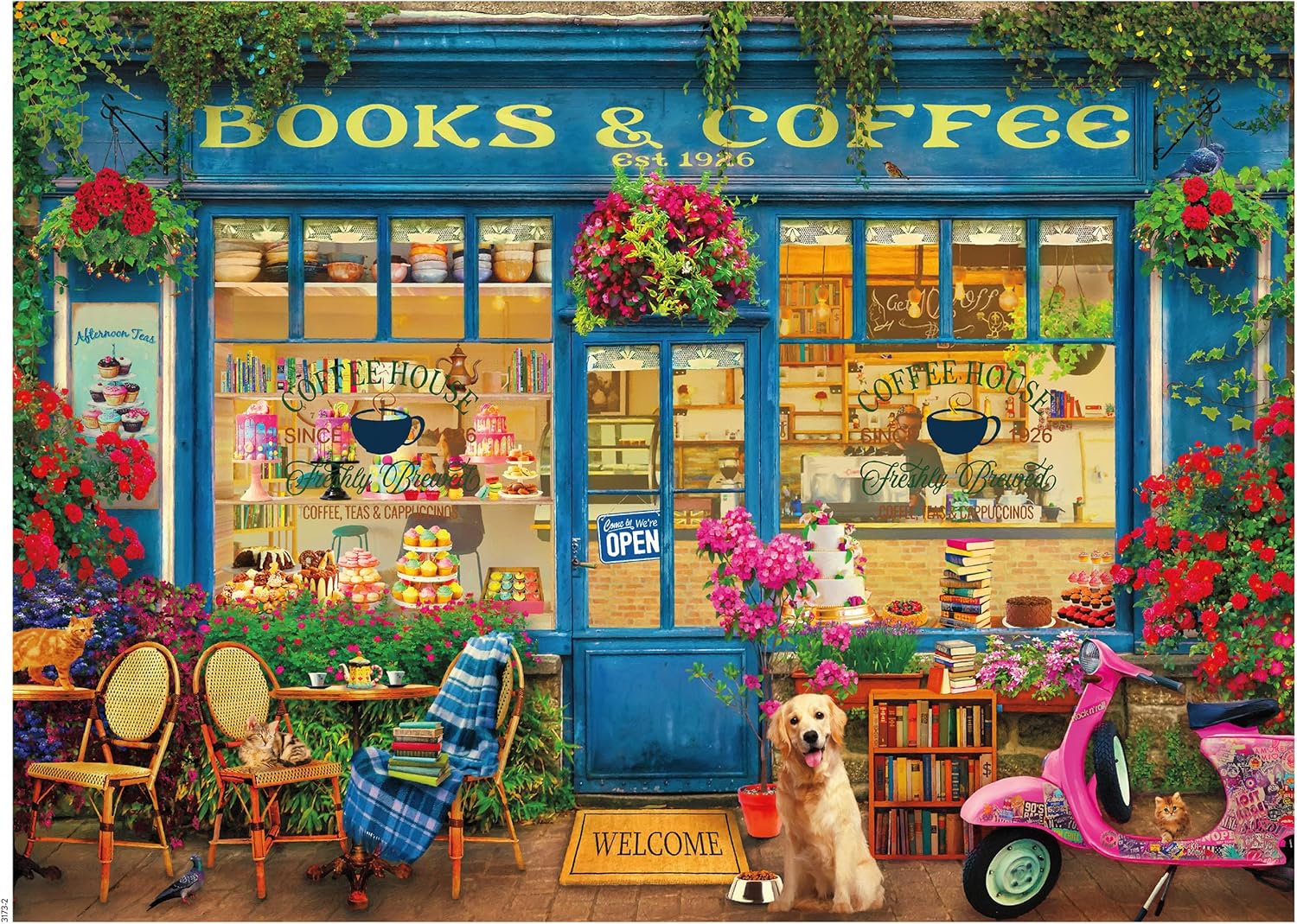 Ceaco - Shop Windows - Books and Coffee - 1000 Piece Jigsaw Puzzle
