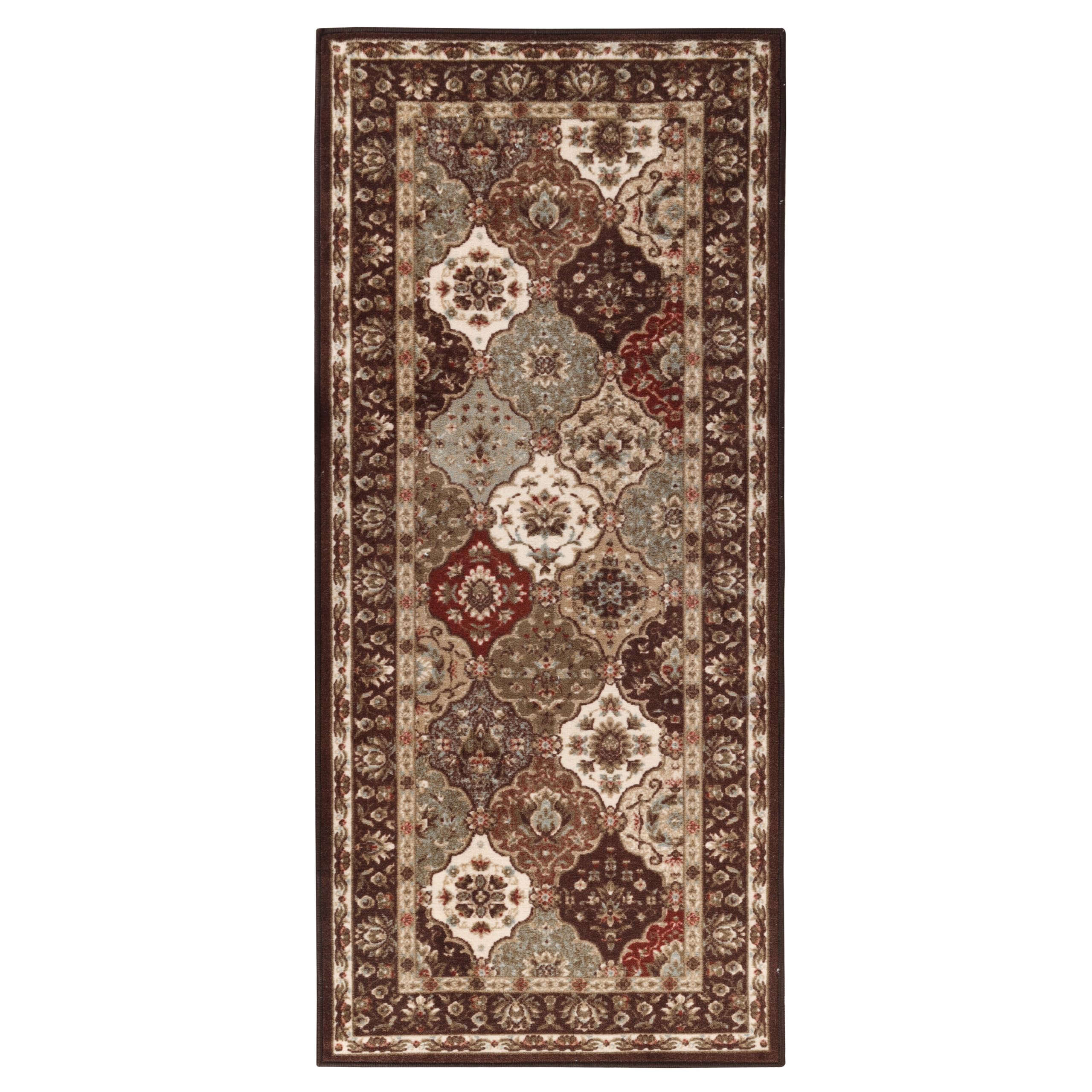Tapis de couloir floral Palmyra pour protéger les sols usés