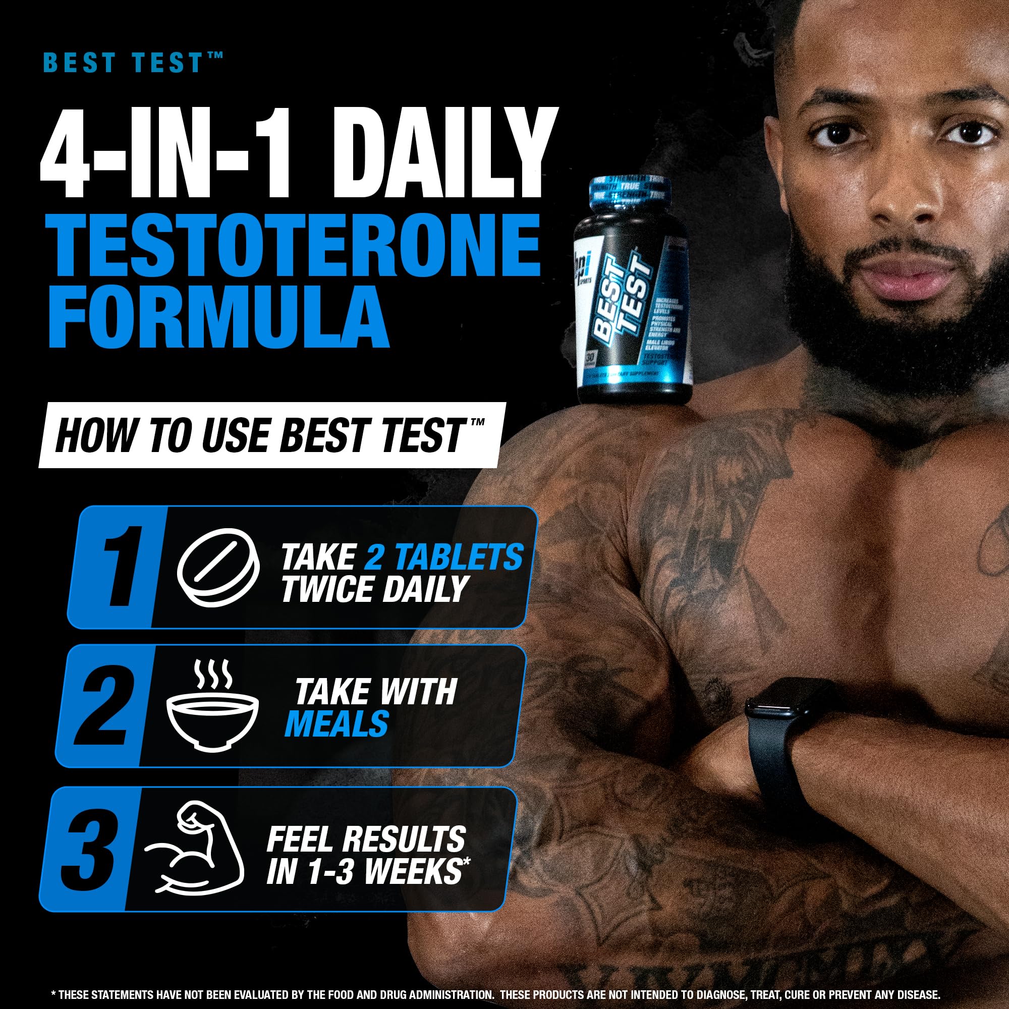 BPI Sports Best Test – Testosterone Booster for Men, 30 Servings — Amazon image 4