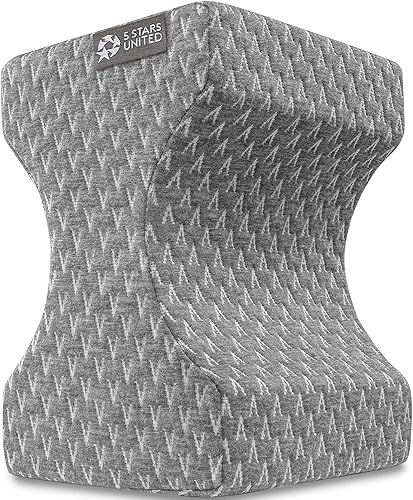 Miniatura 5 de 5 STARS UNITED Half Moon Bolster - Almohada semi-enrollable y almohada de rodilla para personas que duermen de lado, 100% espuma viscoelástica,