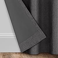 Vista 7 de Eclipse Welwick Magnitech - Cortina 100 % opaca con ojales, cierre magnético sin costuras para dormitorio, sala de estar o guardería, 63 pulgadas