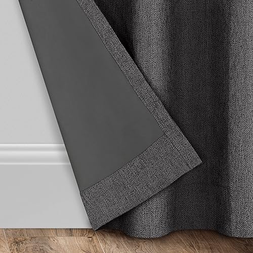 Miniatura 46 de Eclipse Cannes Magnitech - Cortina 100 % opaca con dobladillo para barra, cierre magnético sin costuras para dormitorio, sala de estar o guardería