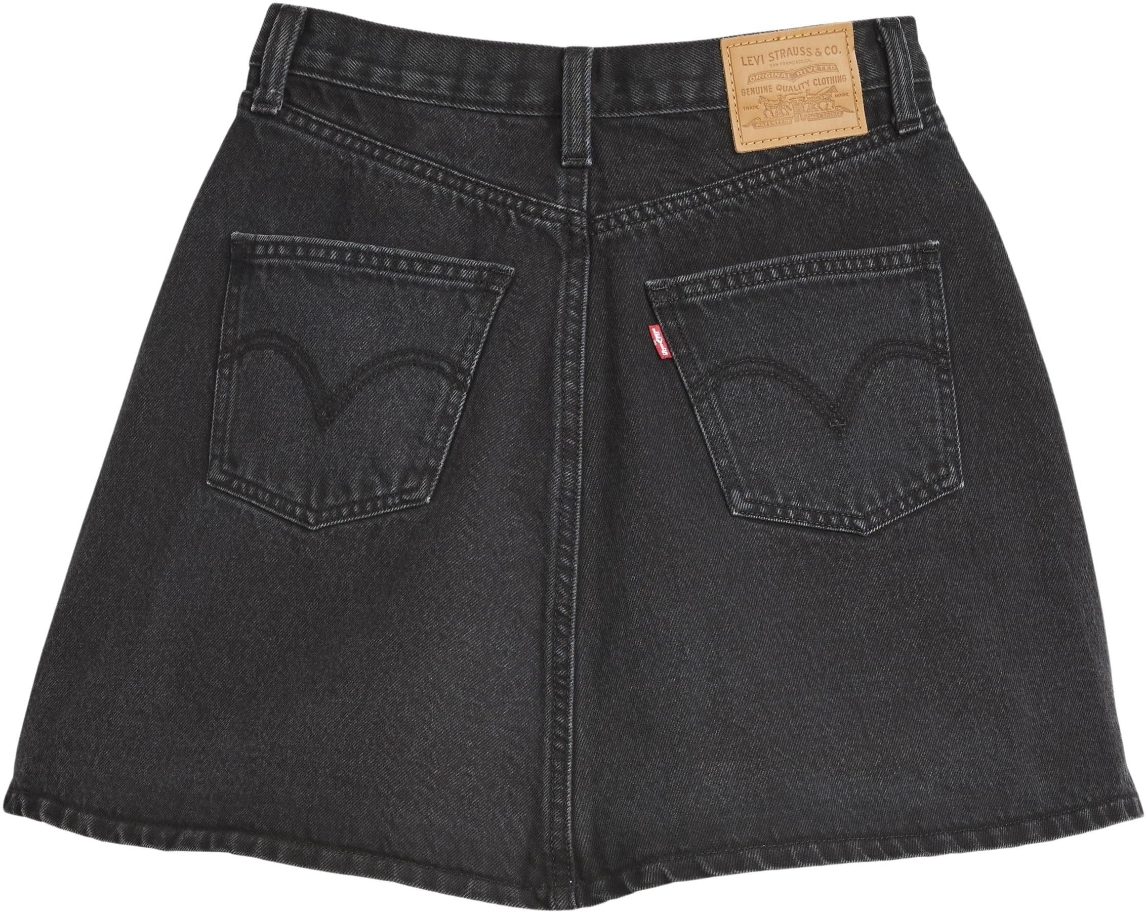 Levi's Donna Gonna in Jeans Mini Flounce Mid Rise, Linea A Trapezio