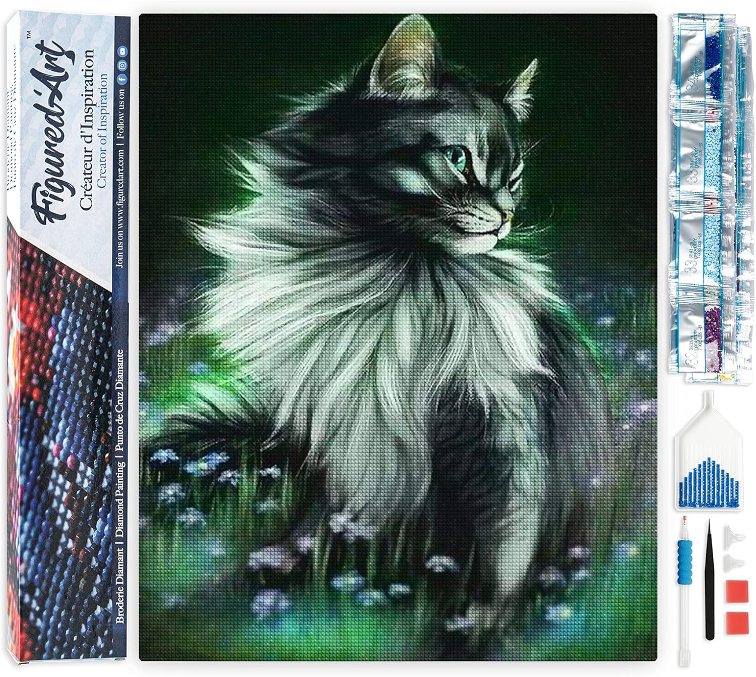 Figured’Art Diamond Painting Broderie Diamant 40x50cm Toile Entière