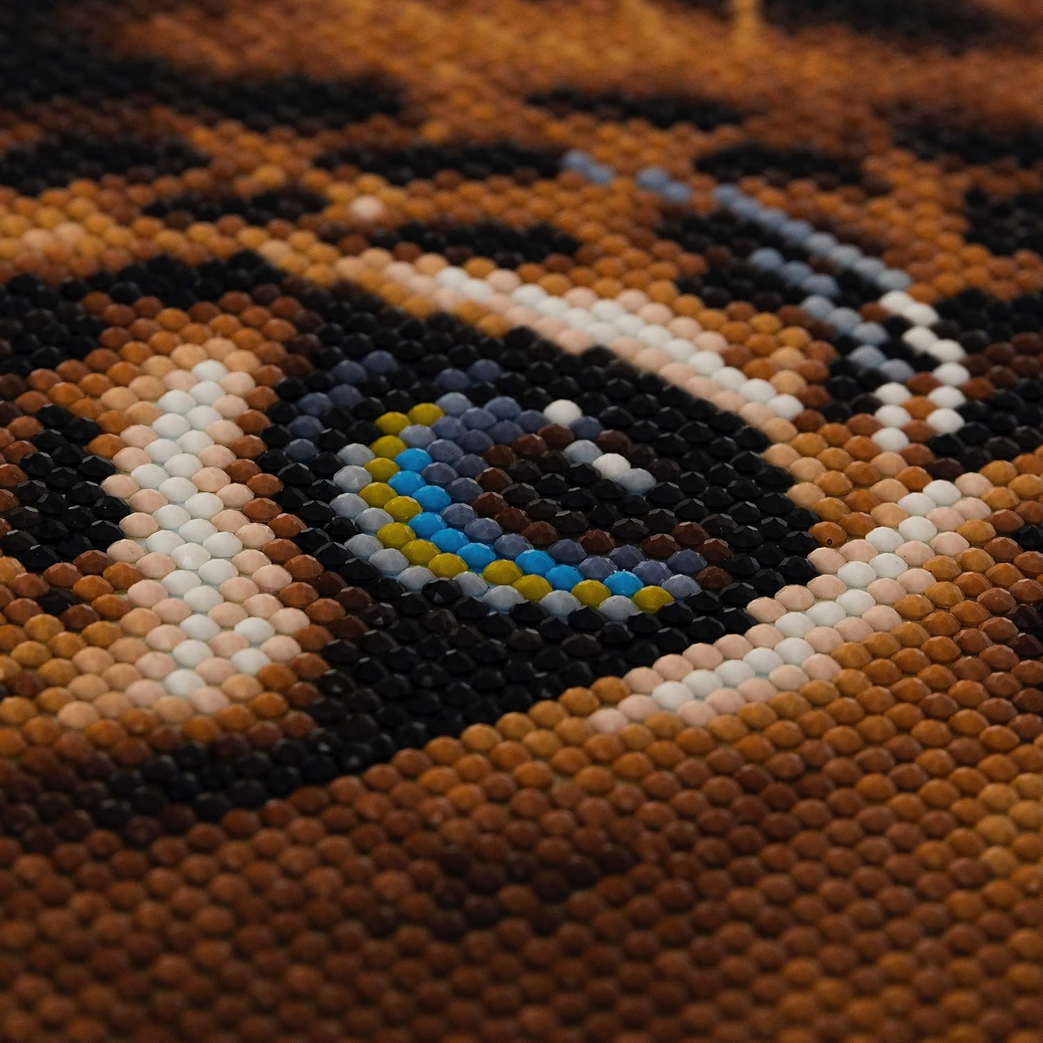 Crystal Art Medium Framed Mounted Wall Art Kit (11.8in x 11.8in) - Leopard - Diamond Painting Kit for ages 8 and up