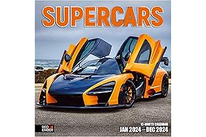 RED EMBER 2024 F1 Calendar - Hangable Monthly Wall Calendar