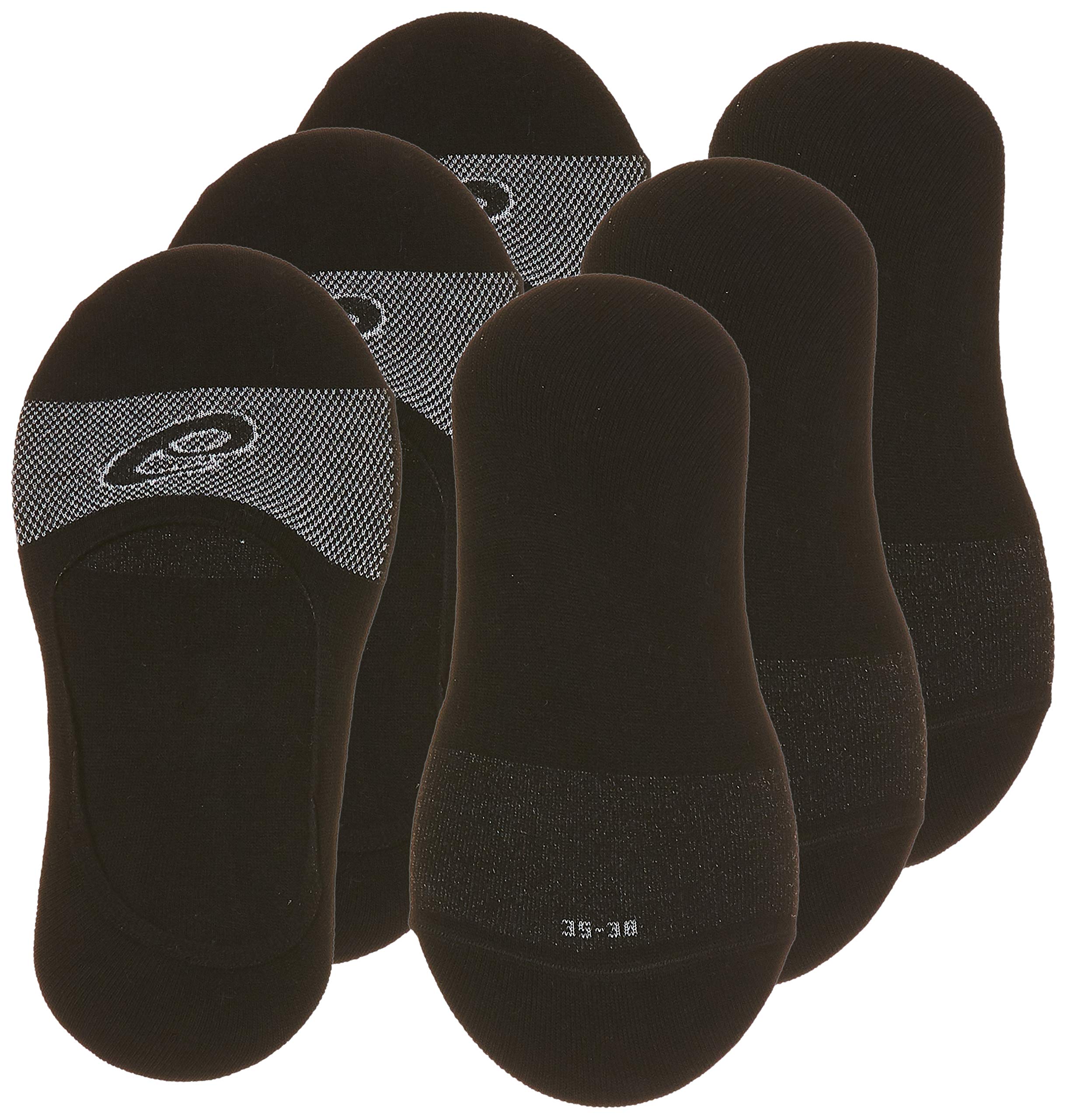 ASICS 3pk Secret Sock Socks, Unisex Adult, Performance Black, M