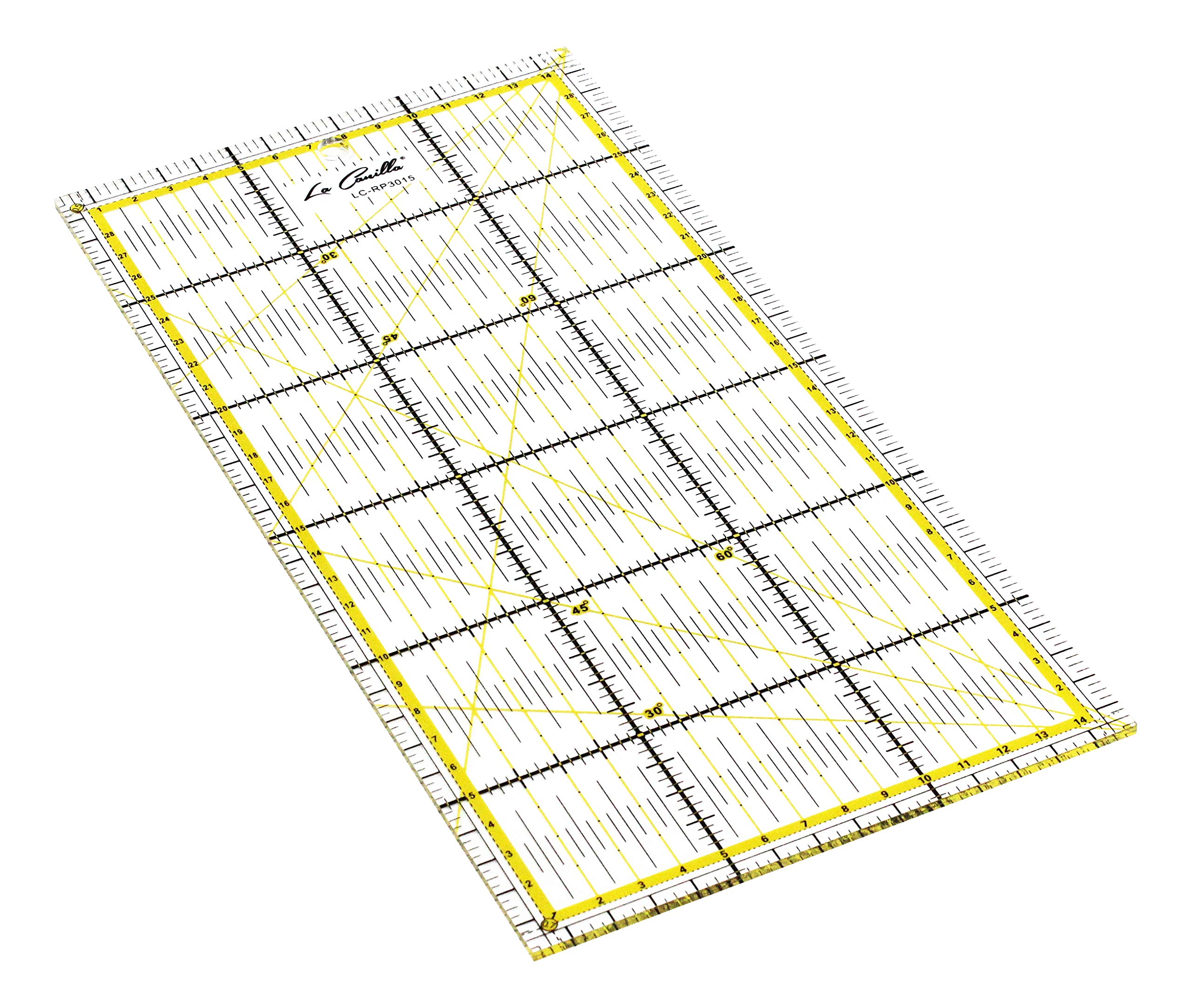Règle De Patchwork Transparente 20,5 Cm - Pour Couture, Quilting, Artisanat - Marques Vertes, Précision Haute