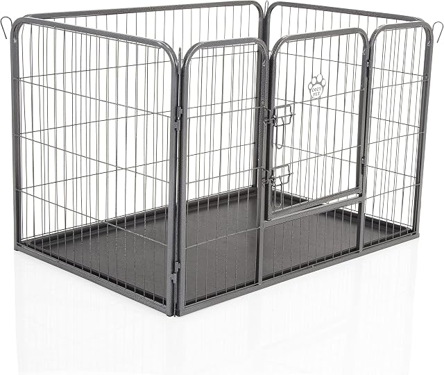 Heavy Duty Puppy Playpen by Cozy Pet Medium - Rabbit Run Enclosure Dog Cage or Crate Whelping Box with Heavy Duty ABS Floor HDDP02. (We do not ship to Channel Islands or The Isles of Scilly)