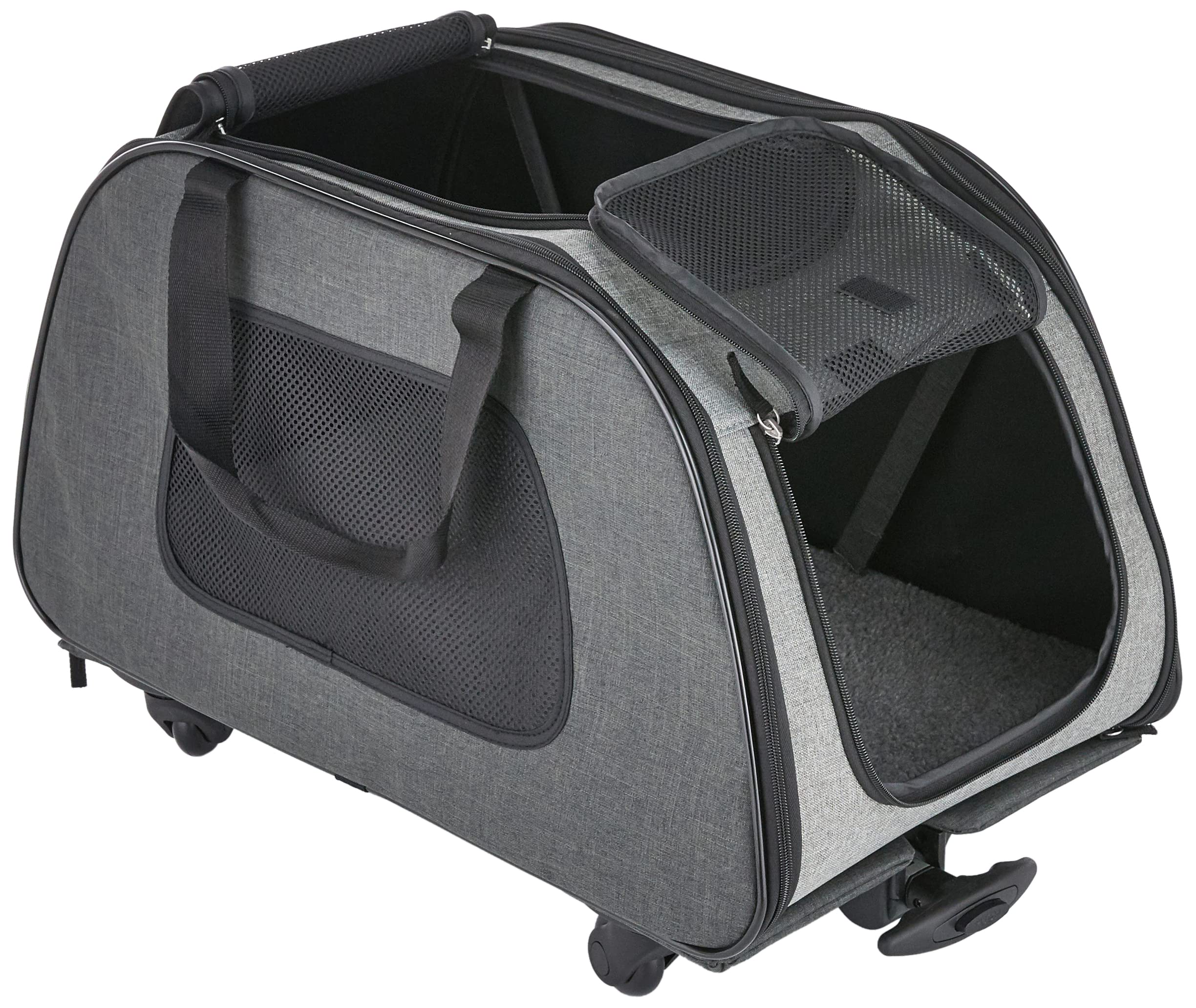 Trixie Trolley Nero/Grigio trasportino per Cani