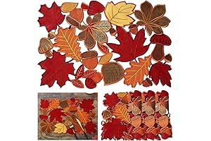 Stunning Fall Felt Maple Leaf Placemats for Thanksgiving Decor
