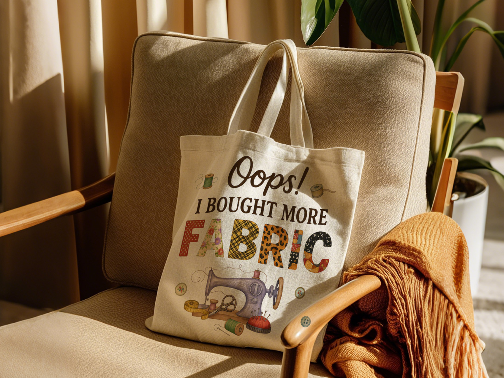 Bolso Tote Quilt para costura, regalo para amantes de la costura miniatura 7
