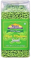 Vista 1 de Rani Mint Madrasi Saunf de 5.25 onzas (5.29 oz) sellado al vacío, parte superior fácil de abrir, recipiente resellable ~ Indian Tasty Treats