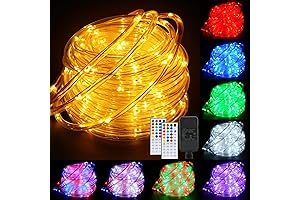 Sensational 66ft 200LED Rope Lights with Remote