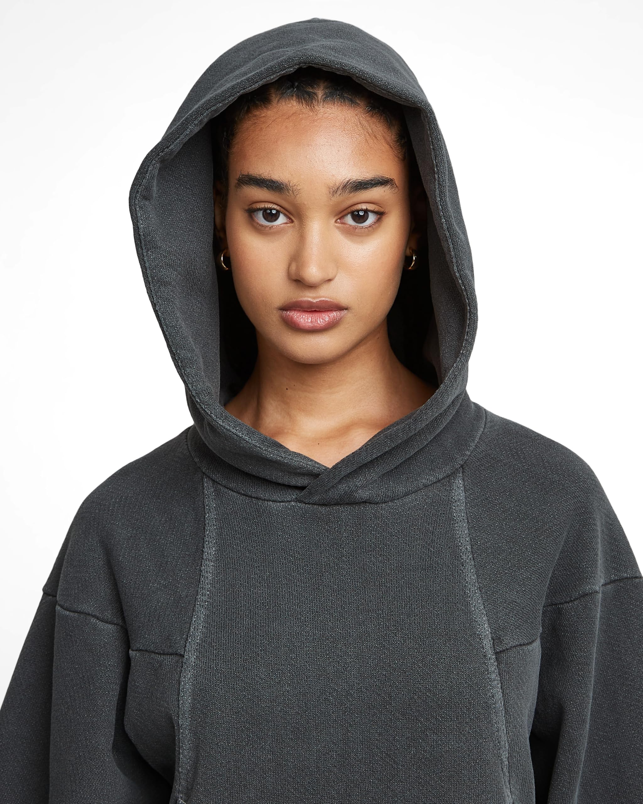 G-Star Damen Overdyed Hooded Sweater Kleid Casual Dress