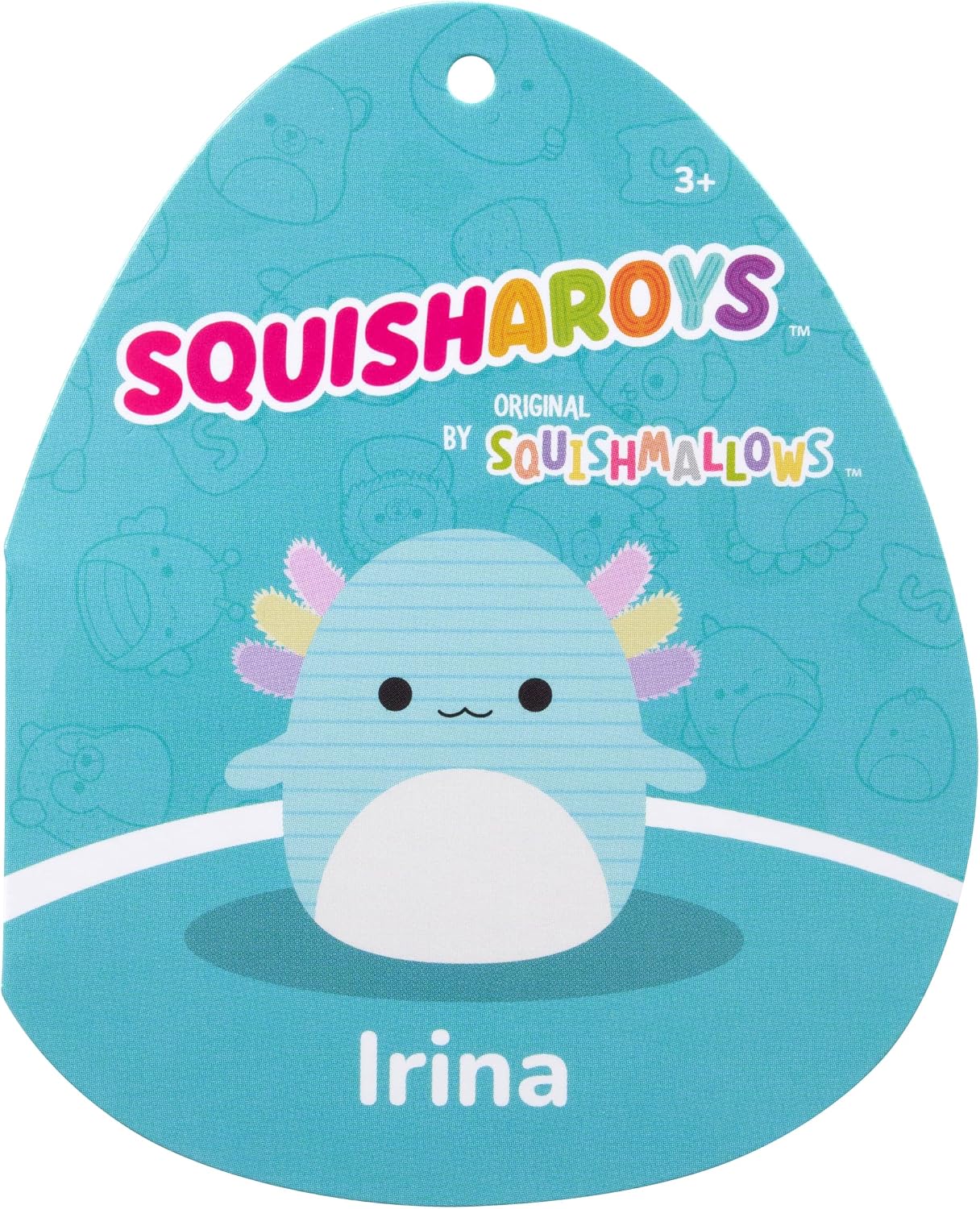 Squishmallows Original Squisharoys 8in Irina The Teal Axolotl – Official Corduroy Jazwares Plush (Little)