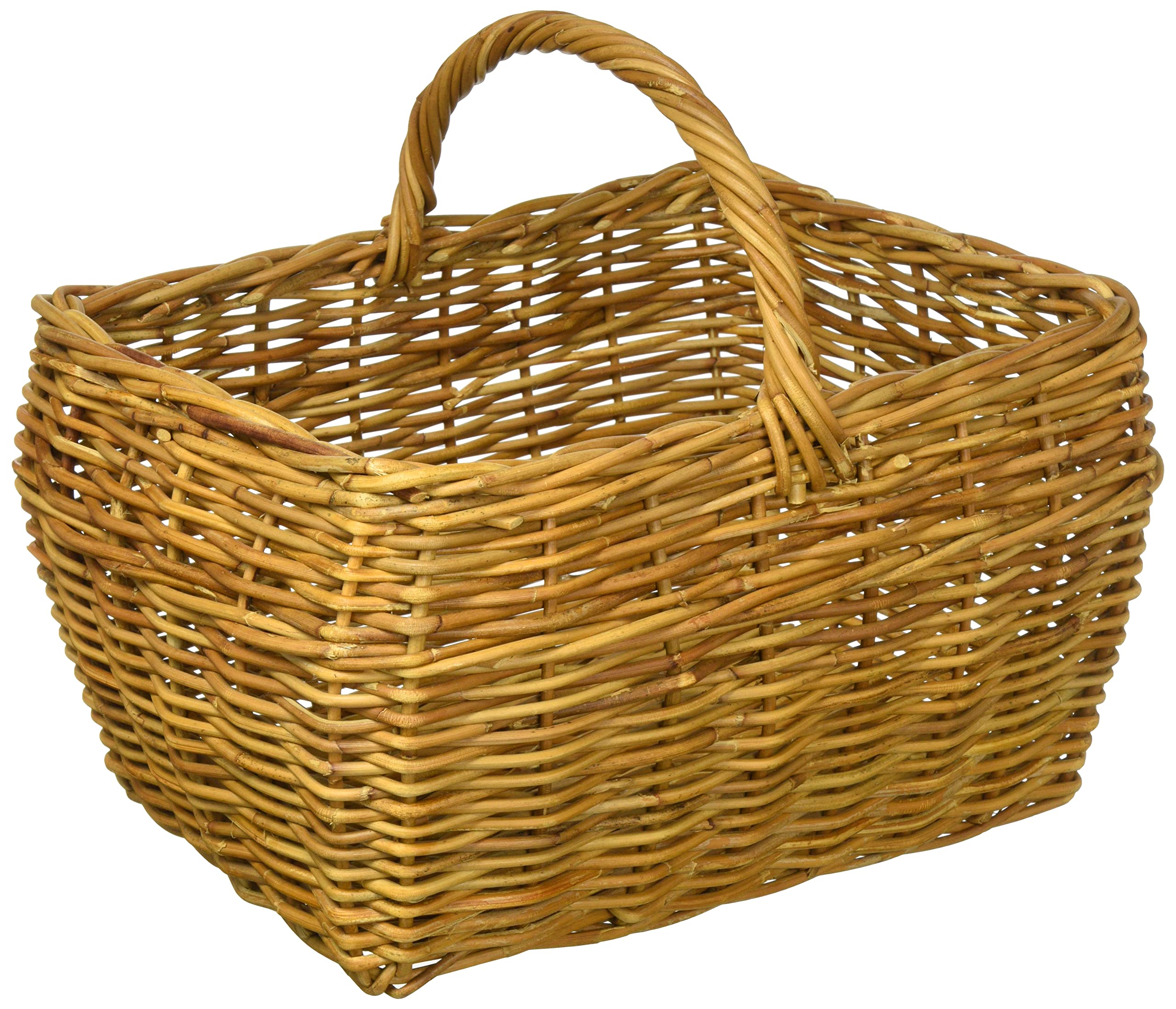 Amazon.co.jp: サンフラワーラタン バスケット ナチュラルラタン