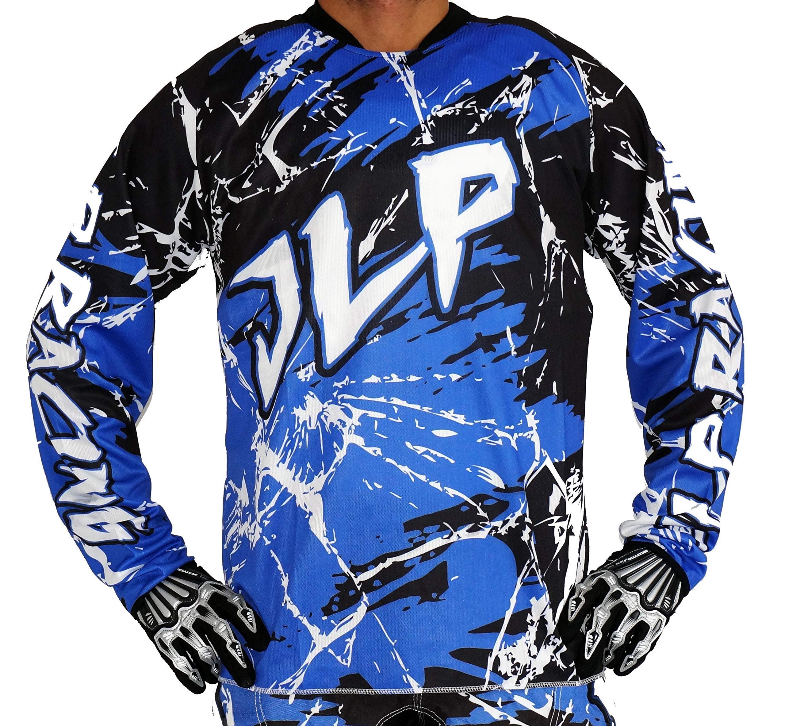 JLP RACING TENUE PANTALON MAILLOT GANTS MOTO CROSS QUAD ENDURO VTT BMX MTB ENFANT BLEU