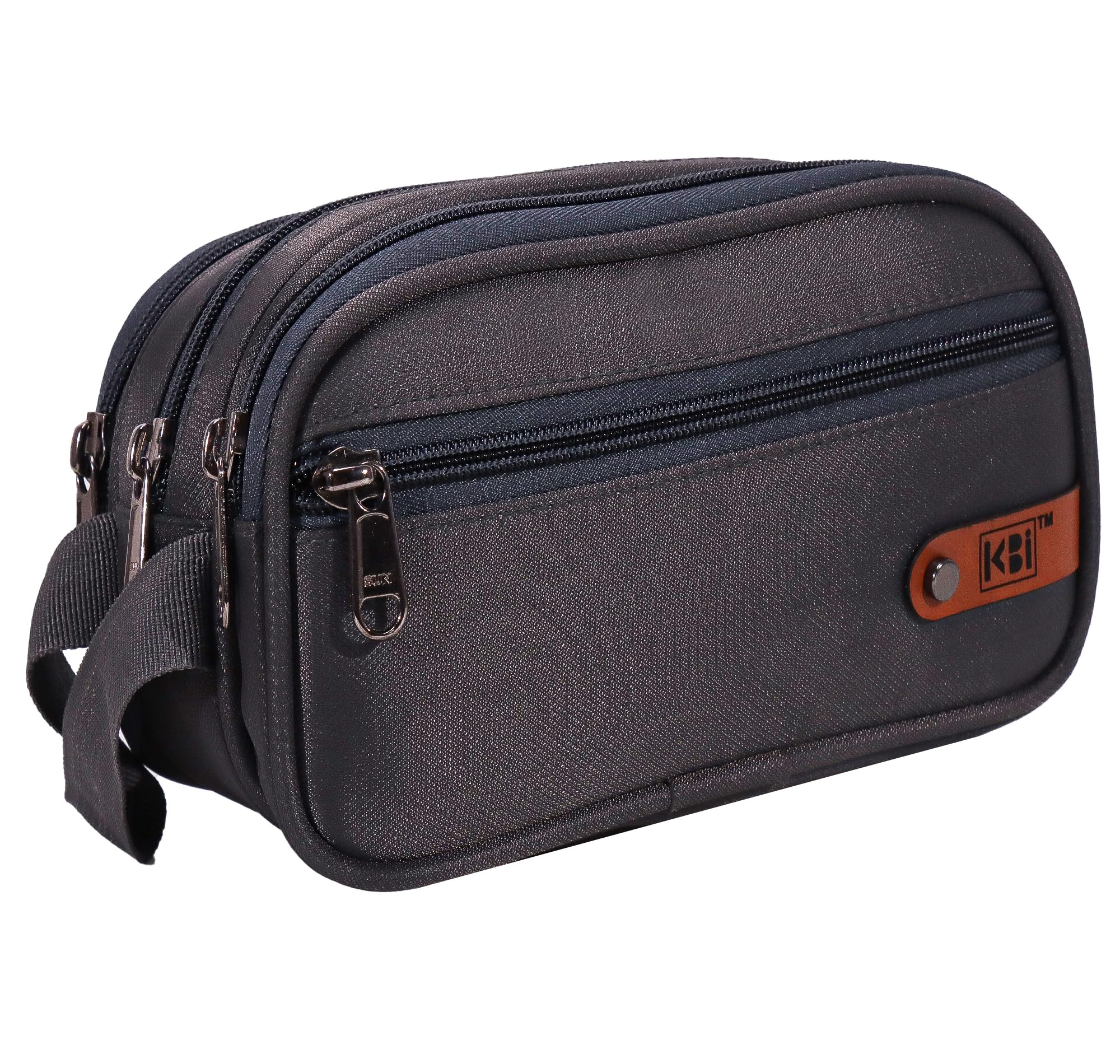 Toiletry Bag for Men and Women -Travel Organizer with Multiple Compartments - Toiletry Shaving Kit for Men - Toiletry Organizer & Cosmetics Pouch [ 4 Pocket] (Grey)-image-42