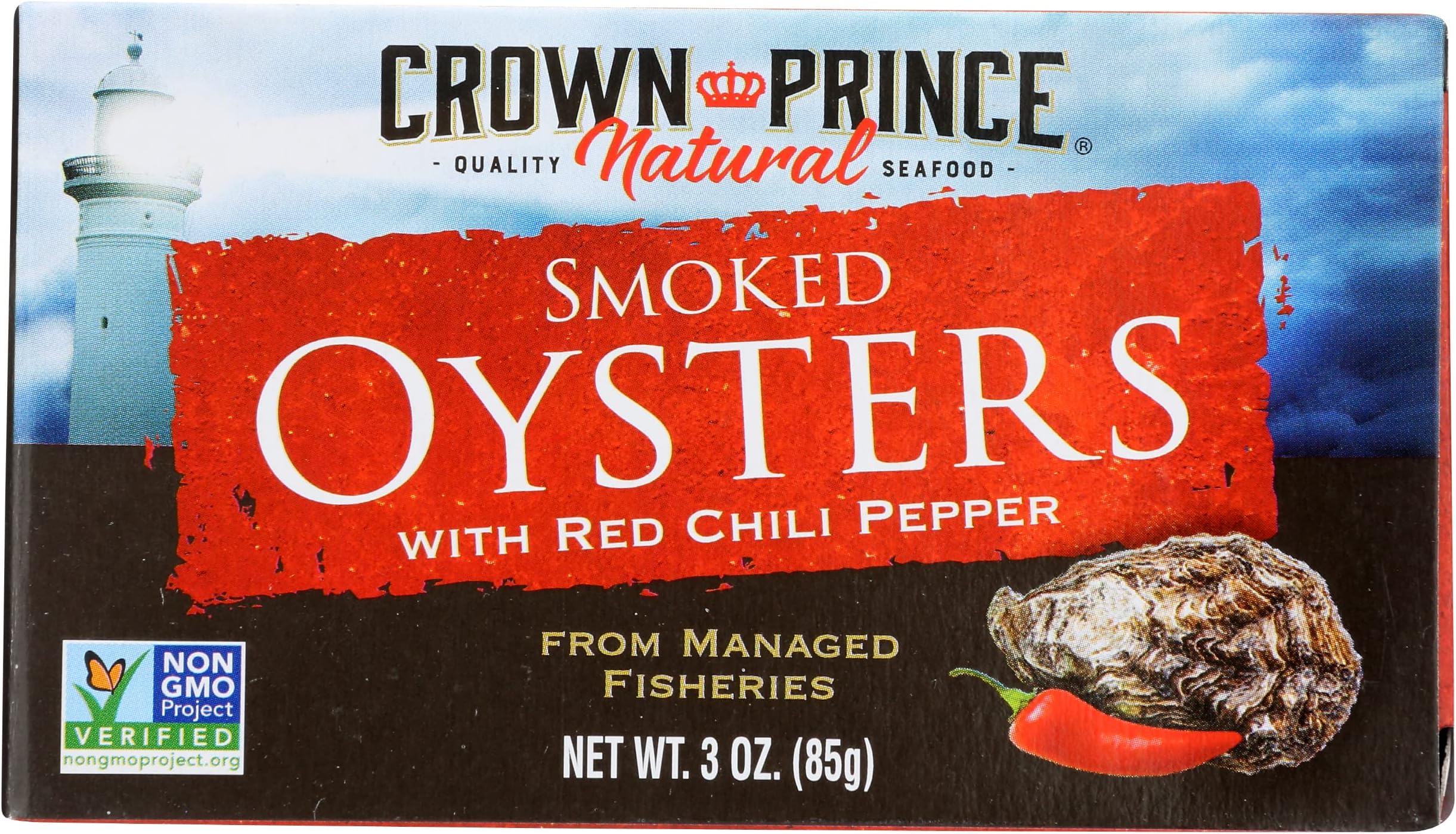 Crown Prince Naturally Smoked Oysters with Red Chilli