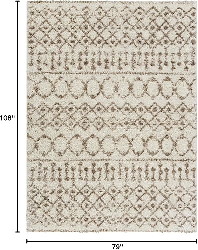 Miniatura 2 de Livabliss Anita - Alfombra bohemia de 6 pies 7 pulgadas x 9 pies, color beige