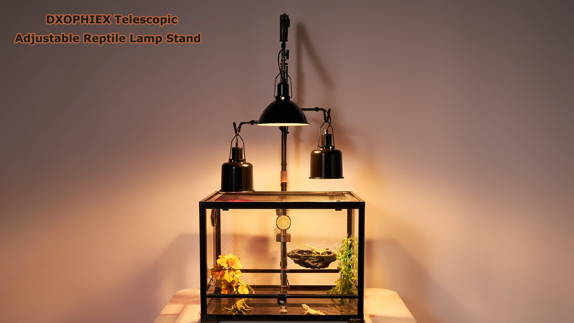 Pet Heat Lamp Stand Reptile Heat Lamp Reptile Light Fixture With