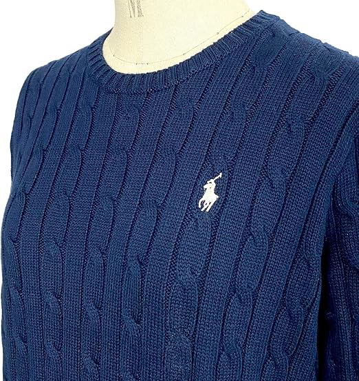 Amazon Co Jp ポロ ラルフローレン Polo Ralph Lauren レディース ケーブル編み クルーネック コットンニット ワンピース Cable Knit Dress 並行輸入品 服 ファッション小物