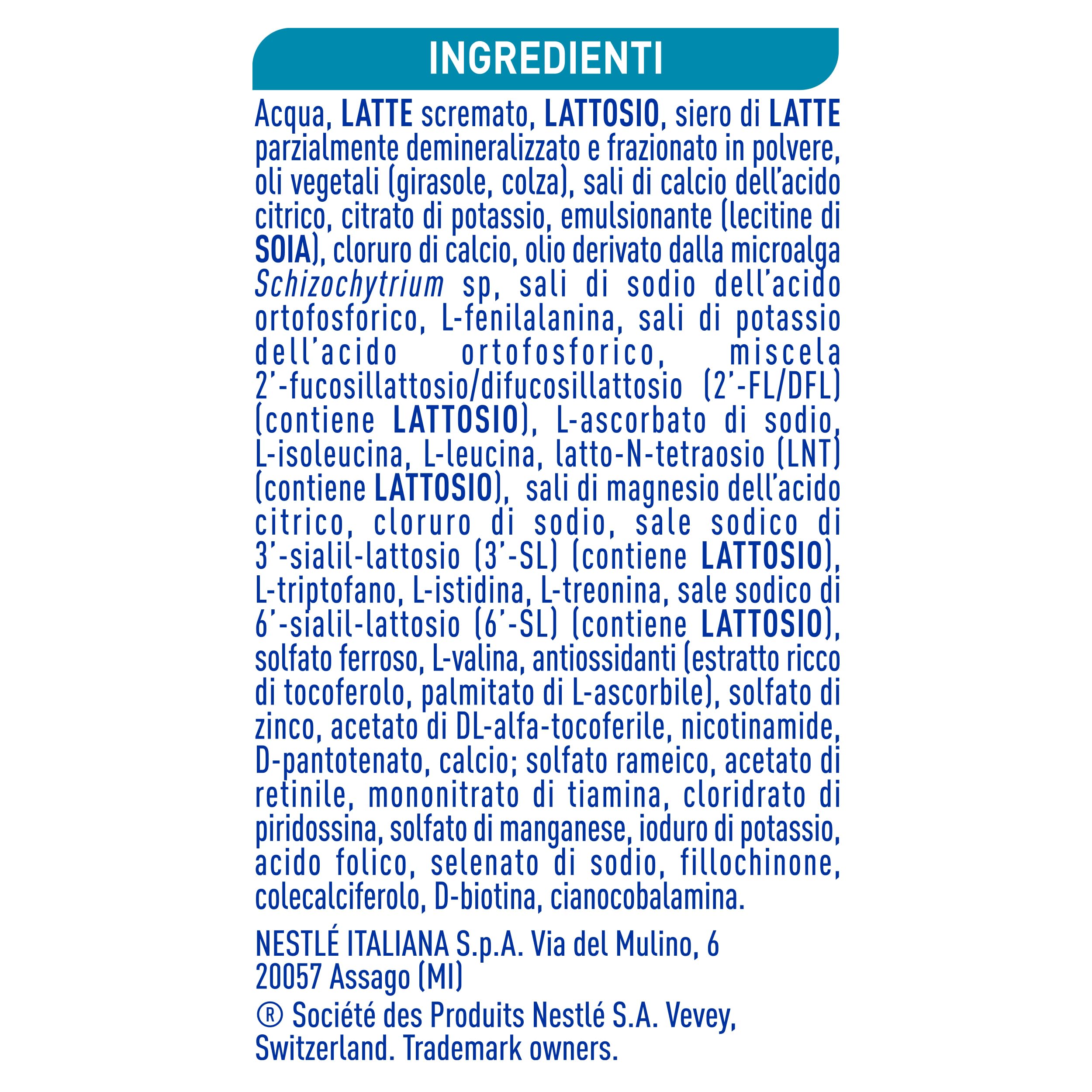 NESTLÉ NIDINA Optipro 2 Latte di Proseguimento Liquido da 6 mesi, 12 Brick da 500ml (6L)