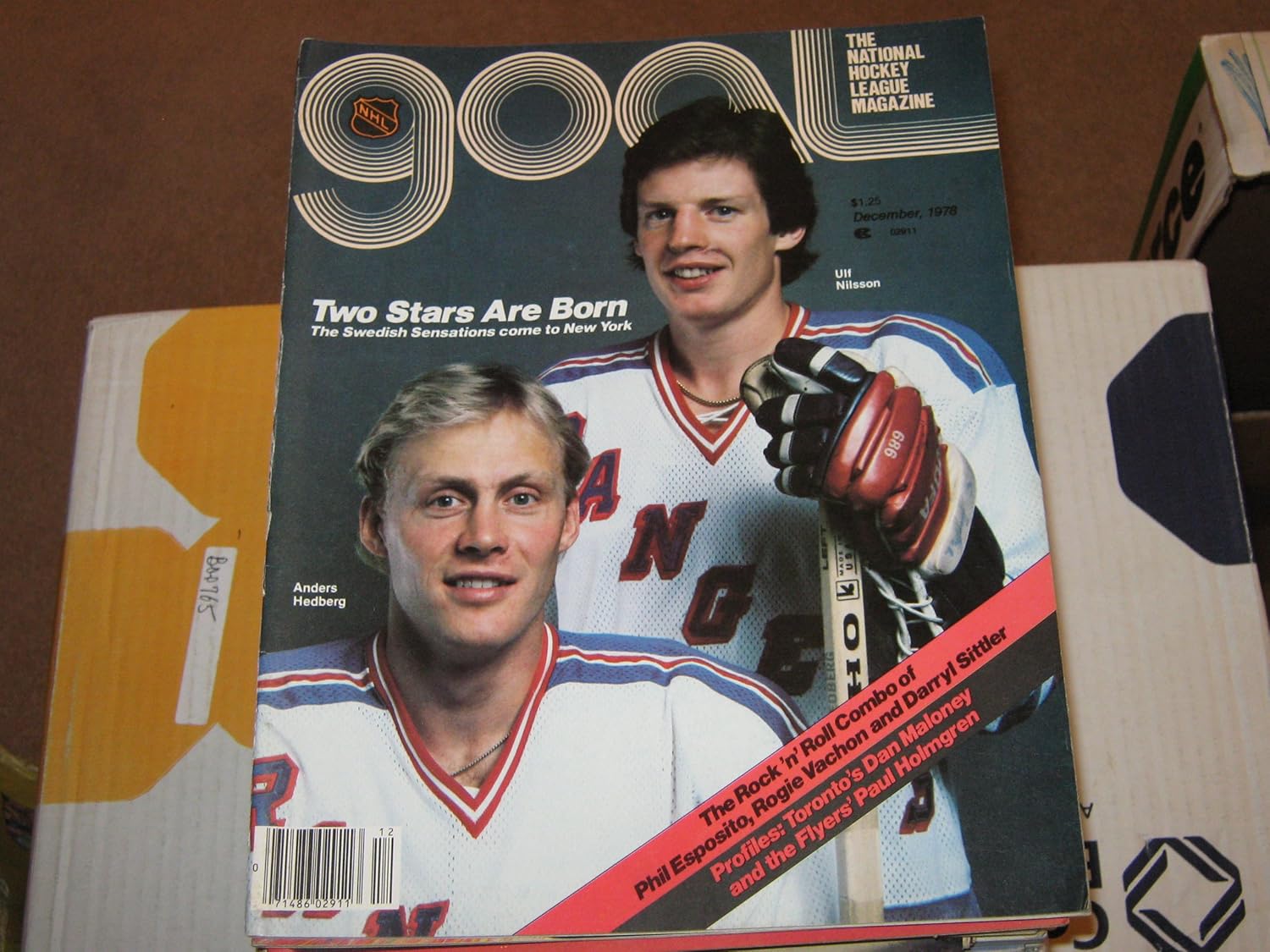 Goal Magazine The National Hockey League Magazine (Anders Hedberg , Ulf