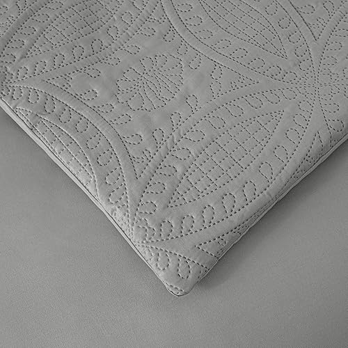 Miniatura 8 de Chezmoi Collection Liam - Juego de edredón de cama tamaño King en una bolsa, edredón ligero con patrón de moneda de 7 piezas con sábanas, fundas de