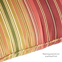 Vista 210 de Greendale Home Fashions 2-Piece Outdoor Deep Seat Cushion Set, Steel Blue Stripe