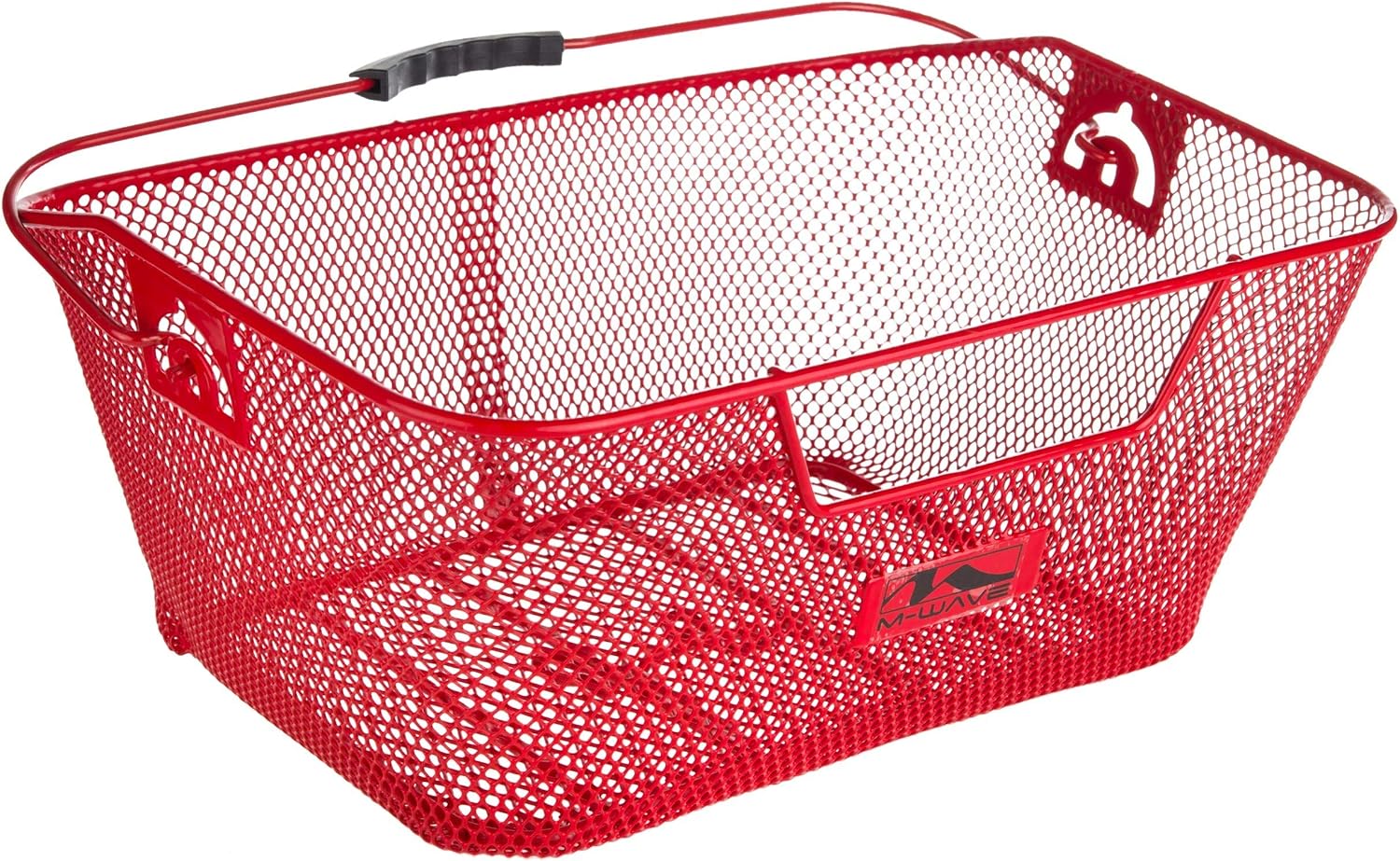 M Wave RED BICYCLE WIRE MESH BASKET 