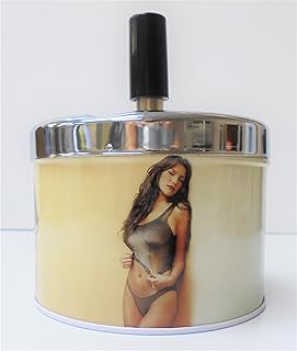 Risque Metal Spin Ashtray, ASHSMBstanding