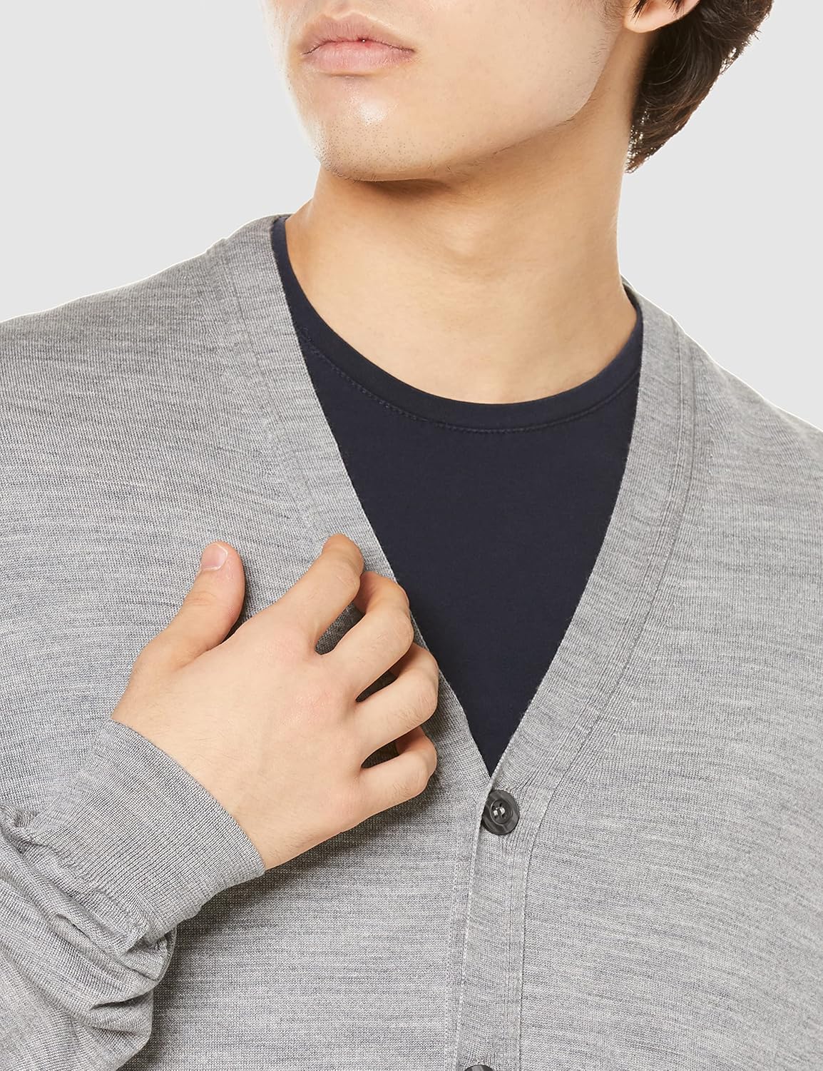 Amazon | [ジョンスメドレー] カーディガン WELBECK メンズ SILVER S