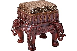 Design Toscano Maharajah Elephants Footstool