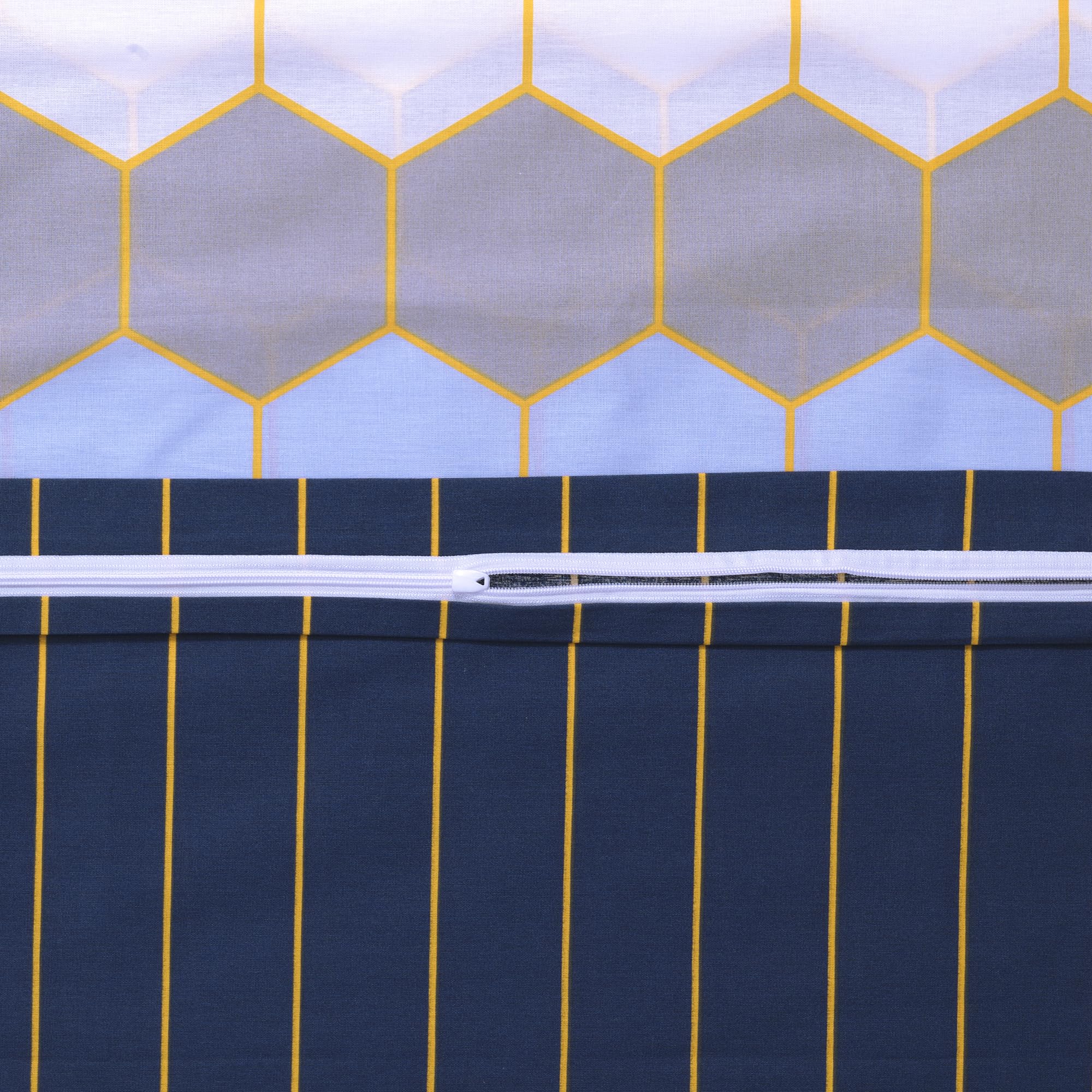 2er Bettwäsche Set 140x200 + 70x90 | 2X Bettbezug + 2X Kissenbezug | 100% Baumwolle Ranforce | ÖKO-TEX® Standard 100 & Step Zertifiziert | Atmungsaktiv, mit Reißverschluss