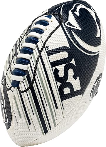 Miniatura 180 de Franklin Sports NCAA - Mini balón de fútbol juvenil - 8.5 pulgadas SPACELACE textura de fácil agarre, perfecto para niños