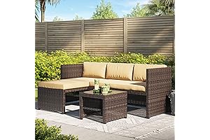 Balboa 3 Piece Rattan Patio Conversation Set with Chaise Lounge - Comfort and Relaxation Redefined