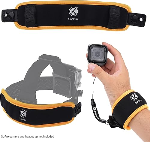 Vista 16 de CamKix Correa de muñeca flotante 2 en 1 y flotador para la cabeza compatible con GoPro Hero 8 Black, Hero 7, 6, 5, Black, Session, Hero 4, Hero+