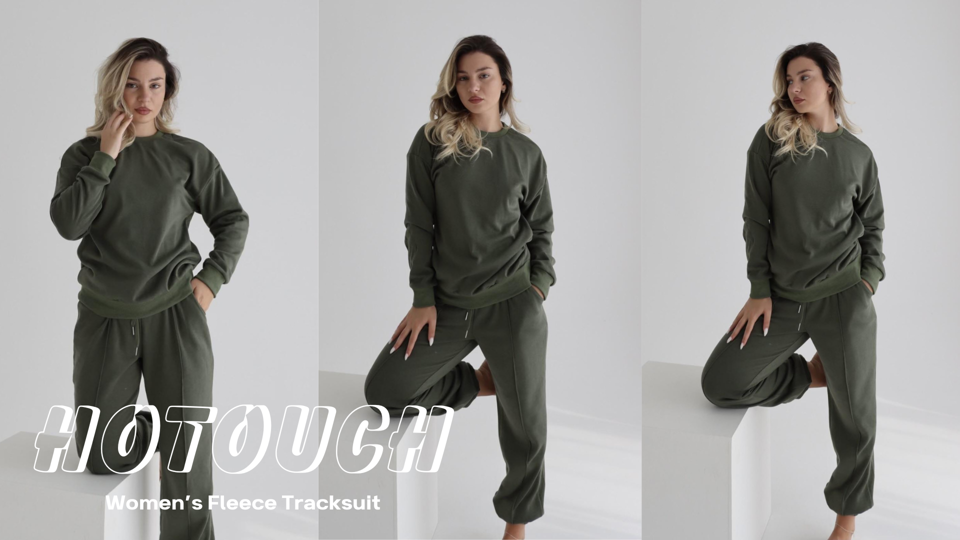 Amazon.com: HOTOUCH Fleece Sweatsuit 2 Piece Outfit Winter Sherpa