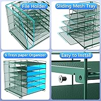 Vista 3 de gianotter 6-Tier Paper Organizer With Magazine Holder, Desk Organizers and Accessories, Desk Accessories & Workspace Organizers, File Organizer for